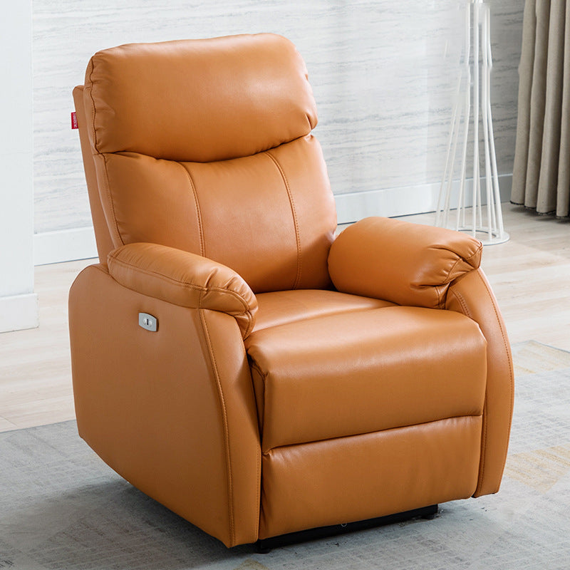 Convertible Chair 31.10" L x 36.22" W x 40.94" H Adjustable Pillow Top Arms Chair Orange Nanofabrics Clearhalo 'Accent Chairs' 'accent_chairs' 'Chairs & Seating' 'furn' 'furn_accent_chairs' 'Furniture' 'Living Room Furniture' 5501033