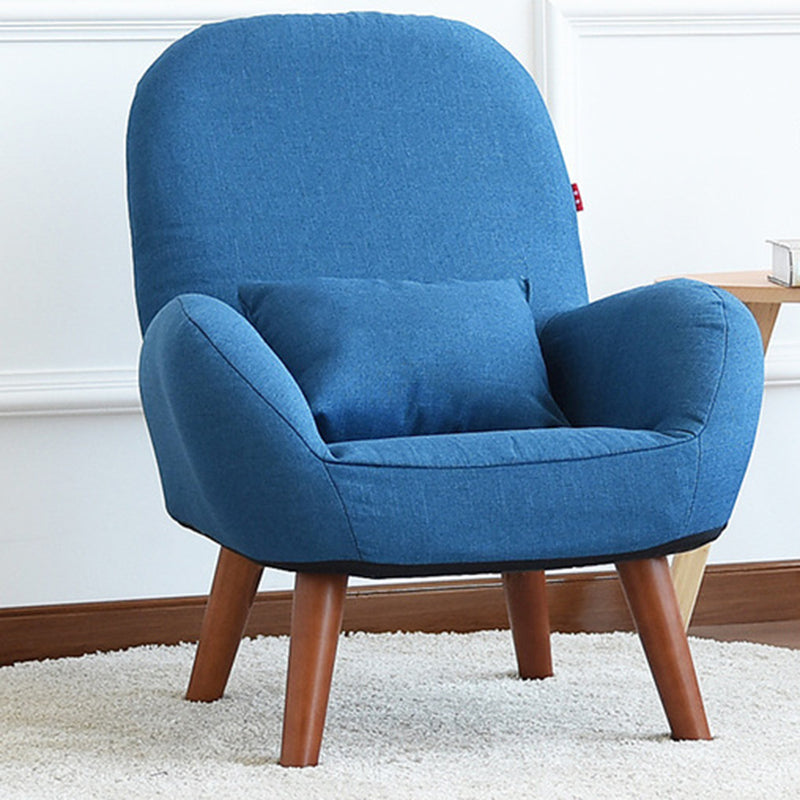 Chaise de bras de linge 23,62 "L x 21,65" W fauteuil accent à quatre jambes de base pour le salon