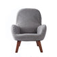 Chaise de bras de linge 23,62 "L x 21,65" W fauteuil accent à quatre jambes de base pour le salon
