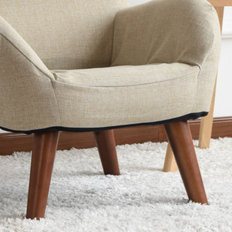 Chaise de bras de linge 23,62 "L x 21,65" W fauteuil accent à quatre jambes de base pour le salon