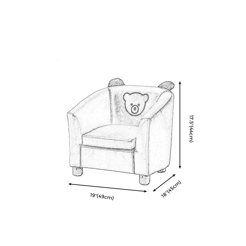 19.29" W x 17.71" D x 17.32" H Cotton Blend Accent Armchair with Basic Four Legs