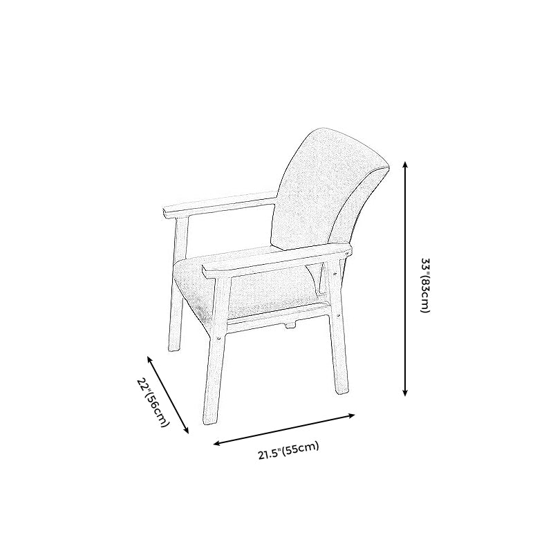 Linen Arm Chair 22.04" L x 21.65" W x 32.67" H Accent Armchair for Living Room