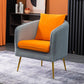 Arms Included Chair 26.7" L x 27.9" W x 29.5" H Chair for Living Room Orange Gray Clearhalo 'Accent Chairs' 'accent_chairs' 'Chairs & Seating' 'furn' 'furn_accent_chairs' 'Furniture' 'Living Room Furniture' 5501111