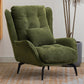 Corduroy Chair 30.70" L x 37.00" W x 46.45" H Tufted Cushions Chair Green Without Ottoman Clearhalo 'Accent Chairs' 'accent_chairs' 'Chairs & Seating' 'furn' 'furn_accent_chairs' 'Furniture' 'Living Room Furniture' 5501123