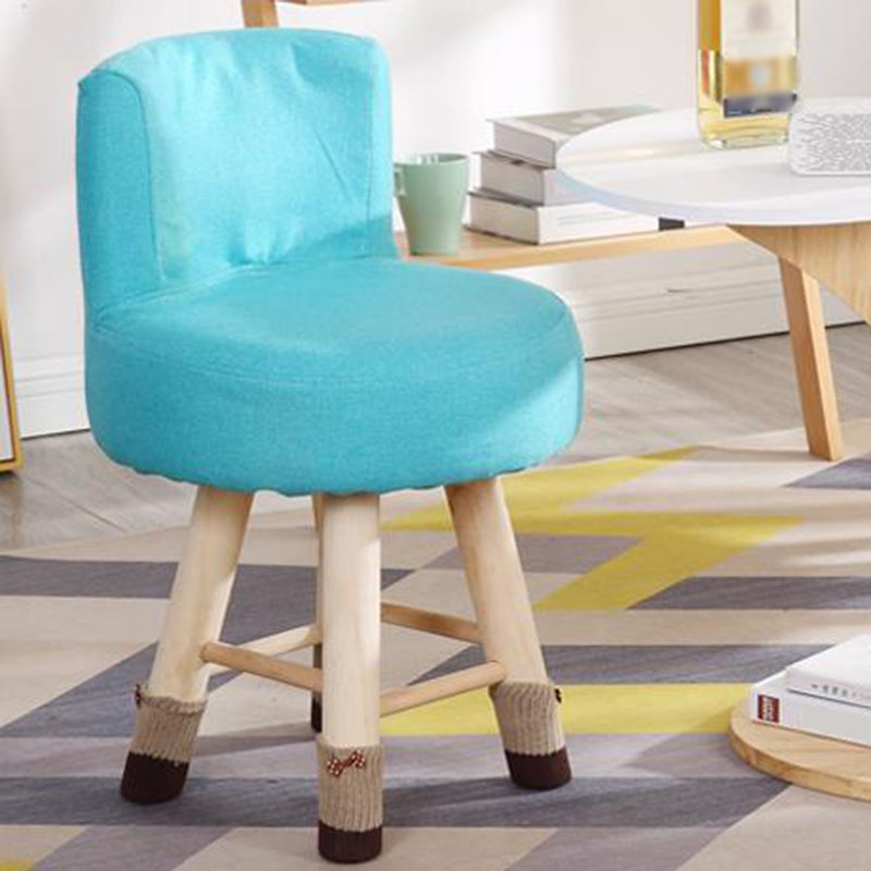 Parsons Chair Armless Solid Wood Frame Chair for Living Room and Bedroom