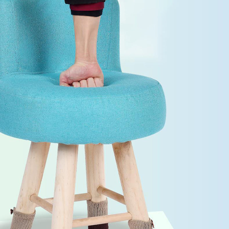 Parsons Chair Armless Solid Wood Frame Chair for Living Room and Bedroom