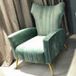 Wingback Stuhl 27,55 "L x 34,25" W x 40,94 "H Basis vier Bein Wingback Stuhl