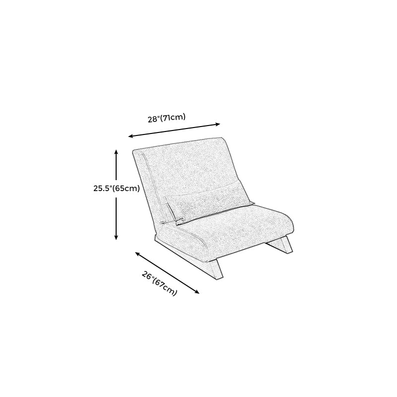 27,95 "breed * 26.37" Deep Cotton Blend Slipper accentstoel met strakke rug