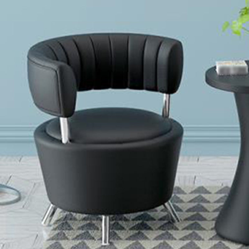 Chaise en cuir fausse 25,19 "L x 23,22" W x 27,55 "H Chaise sans bras