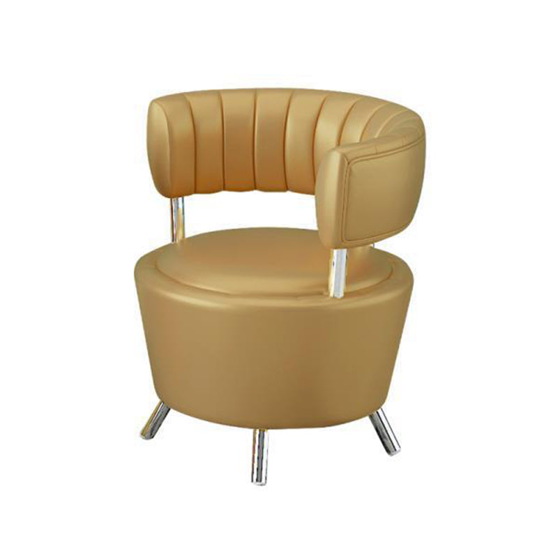 Chaise en cuir fausse 25,19 "L x 23,22" W x 27,55 "H Chaise sans bras