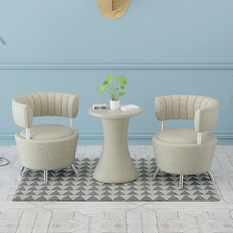 Chaise en cuir fausse 25,19 "L x 23,22" W x 27,55 "H Chaise sans bras