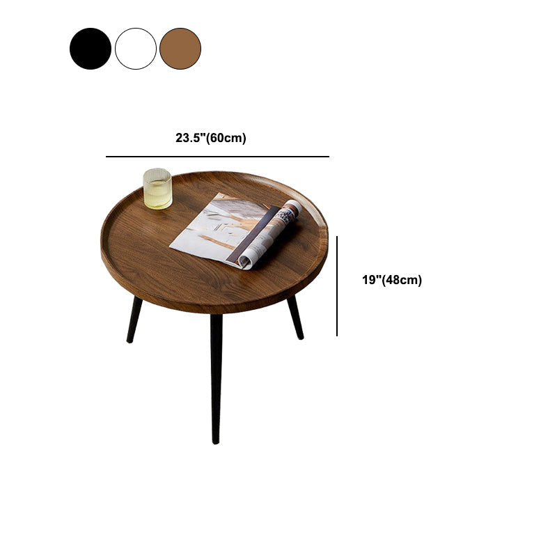 Modern Wood Coffee Table Four-Leg Accent Table in White/Brown/Black Clearhalo 'Coffee & Accent Tables' 'Coffee Tables' 'coffee_tables' 'furn' 'furn_coffee_tables' 'Furniture' 'Living Room Furniture' 5502111