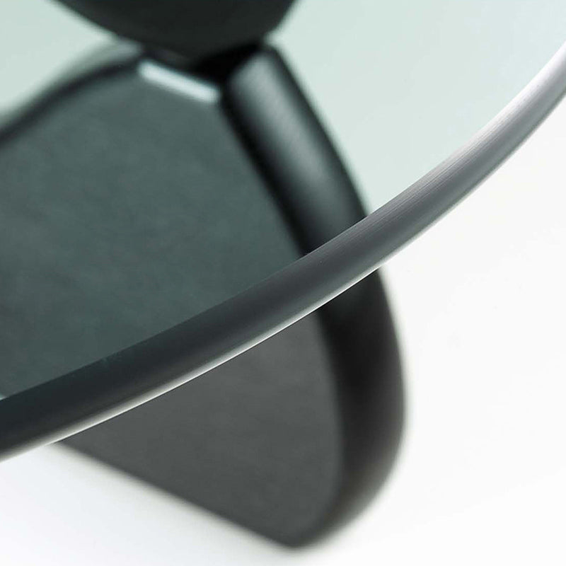 Triangle Glass Coffee Table Modern Minimalist Coffee Table for Living Room