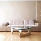 Triangle Glass Coffee Table Modern Minimalist Coffee Table for Living Room