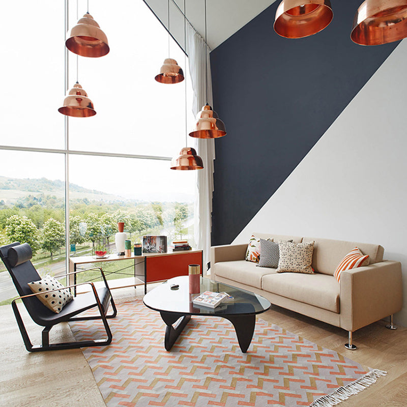 Triangle Glass Coffee Table Modern Minimalist Coffee Table for Living Room