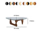Triangle Glass Coffee Table Modern Minimalist Coffee Table for Living Room