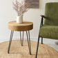 Scandinavian Round Solid Wood Coffee Table Metal 3 Legs/4 Legs Cocktail Table