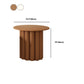 Skandinavischer runder Couchtisch aus Holz mit 4 Beinen / Sockel-Cocktailtisch