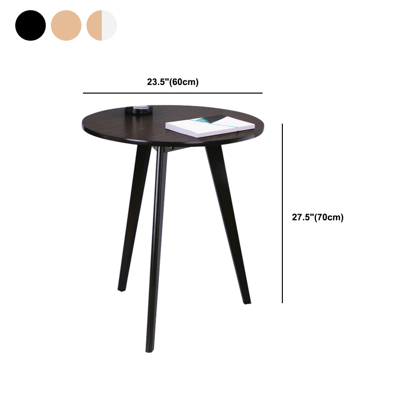 Scandinave 23,6 "/27,5" Table d'appoint en bois rond 3 Table de fin de jambes