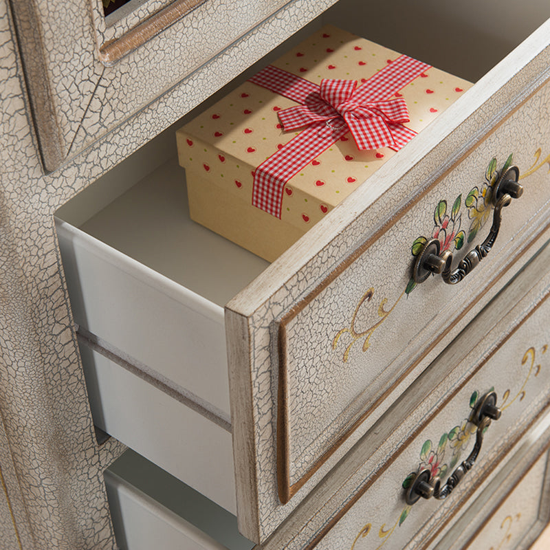 Industrial Accent Cabinet with Drawers and Bracket Legs Side Cabinet Clearhalo 'Cabinets & Chests' 'cabinets_chests' 'furn' 'furn_cabinets_chests' 'Furniture' 'Living Room Furniture' 5503325