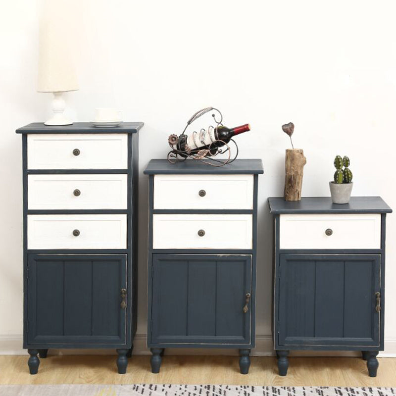 Industrial Turned Legs Accent Cabinet with Door and Drawers Storage Cabinet Clearhalo 'Cabinets & Chests' 'cabinets_chests' 'furn' 'furn_cabinets_chests' 'Furniture' 'Living Room Furniture' 5503379
