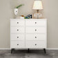 Modern Accent Chest with Straight Legs and Drawers Storage Cabinet