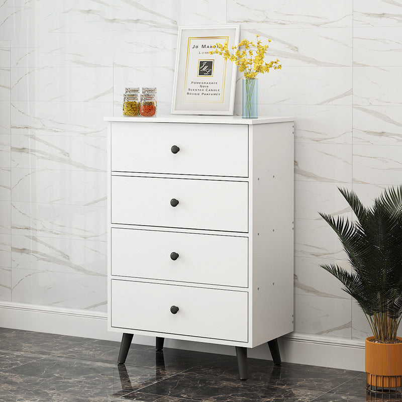 Cassa di accento moderno con gambe dritte e cassetti