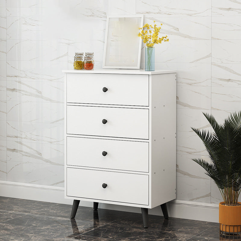 Modern Accent Chest with Straight Legs and Drawers Storage Cabinet