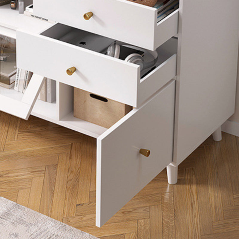 Bracket Legs Accent Cabinet with Drawers and Doors Cabinet for Living Room Clearhalo 'Cabinets & Chests' 'cabinets_chests' 'furn' 'furn_cabinets_chests' 'Furniture' 'Living Room Furniture' 5503439