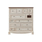 Industrial Wood Accent Chest with Drawers Colorful Accent Cabinet