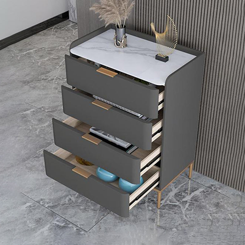 23.62" H x 15.74" L Contemporary Wood Accent Chest with Drawers