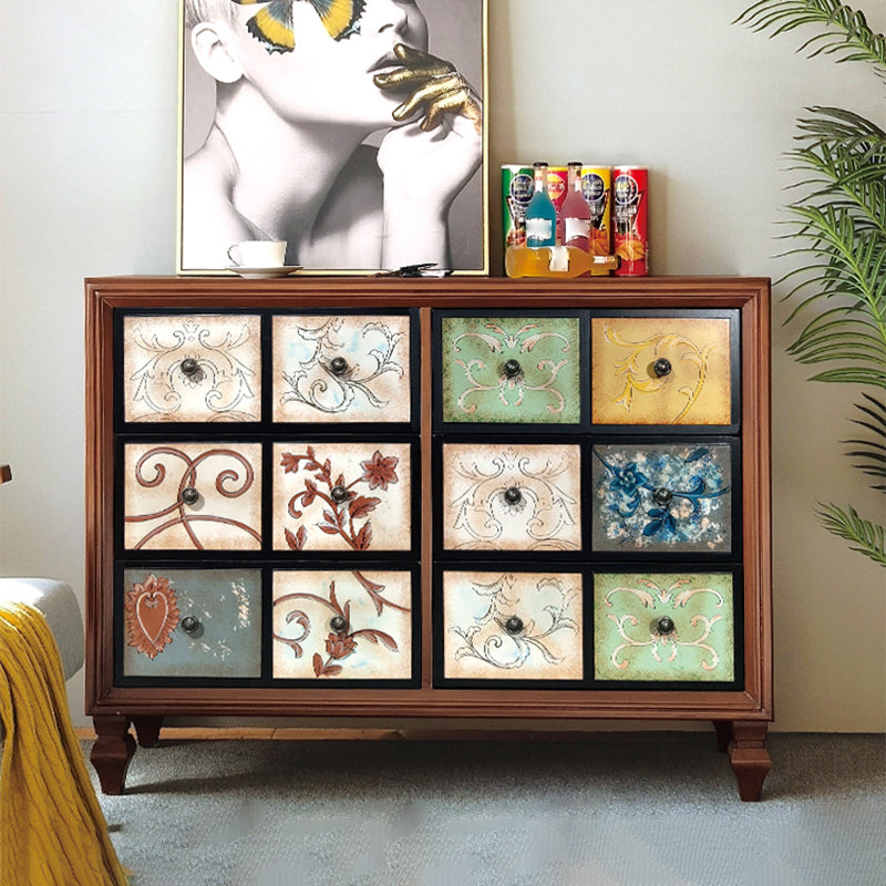 Mid-Century Modern Knobs Chest with Turned Legs Accent Chest Clearhalo 'Cabinets & Chests' 'cabinets_chests' 'furn' 'furn_cabinets_chests' 'Furniture' 'Living Room Furniture' 5503606