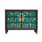 Mid-Century Modern Knobs Chest with Turned Legs Accent Chest 47"L x 17"W x 35"H Green Clearhalo 'Cabinets & Chests' 'cabinets_chests' 'furn' 'furn_cabinets_chests' 'Furniture' 'Living Room Furniture' 5503608