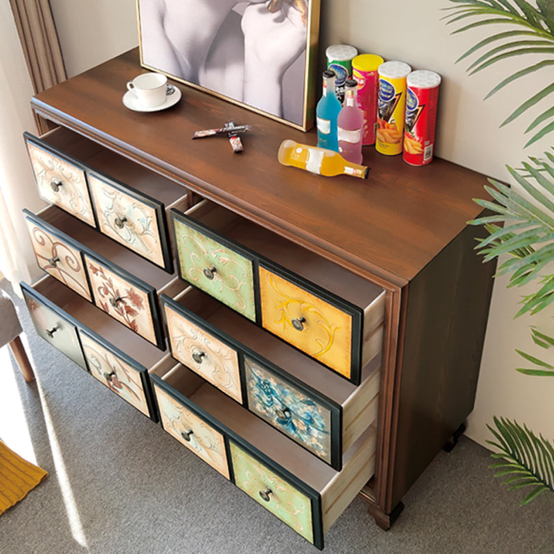 Mid-Century Modern Knobs Chest with Turned Legs Accent Chest Clearhalo 'Cabinets & Chests' 'cabinets_chests' 'furn' 'furn_cabinets_chests' 'Furniture' 'Living Room Furniture' 5503625