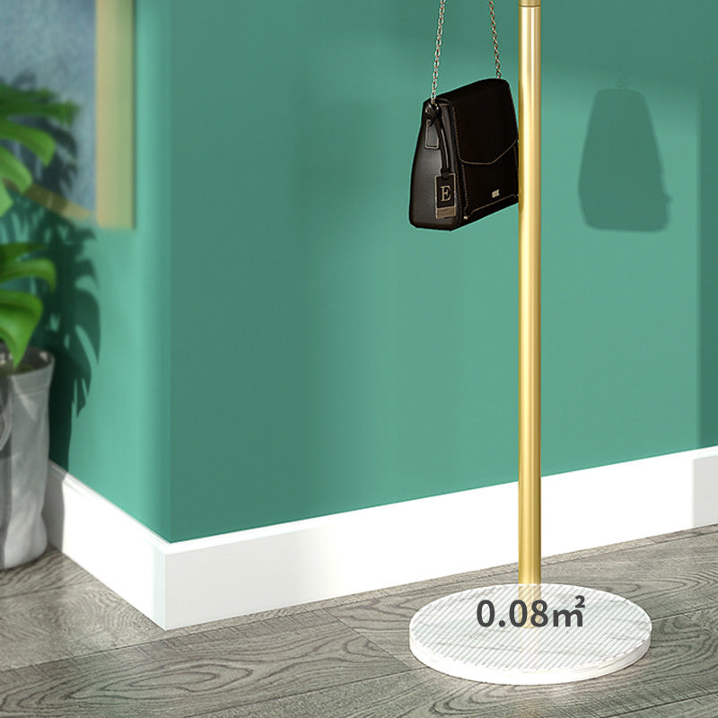 Contemporary Coat Hanger Metal Marble Detached Floor Coat Rack Living Room Clearhalo 'Entry & Mudroom Furniture' 'furn' 'furn_hall_tree_coat_racks' 'Furniture' 'Hall Trees & Coat Racks' 'hall_tree_coat_racks' 5504105