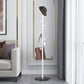Contemporary Coat Hanger Metal Marble Detached Floor Coat Rack Living Room White-Black Round Clearhalo 'Entry & Mudroom Furniture' 'furn' 'furn_hall_tree_coat_racks' 'Furniture' 'Hall Trees & Coat Racks' 'hall_tree_coat_racks' 5504108