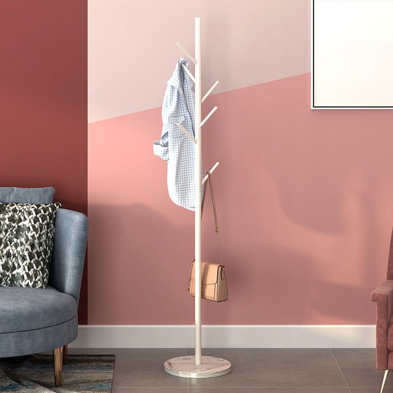 Contemporary Coat Hanger Metal Marble Detached Floor Coat Rack Living Room White Branches Clearhalo 'Entry & Mudroom Furniture' 'furn' 'furn_hall_tree_coat_racks' 'Furniture' 'Hall Trees & Coat Racks' 'hall_tree_coat_racks' 5504112