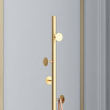 Iron Hall Tree Coat Rack Entryway Kit Hooks Free Standing Coat Hanger