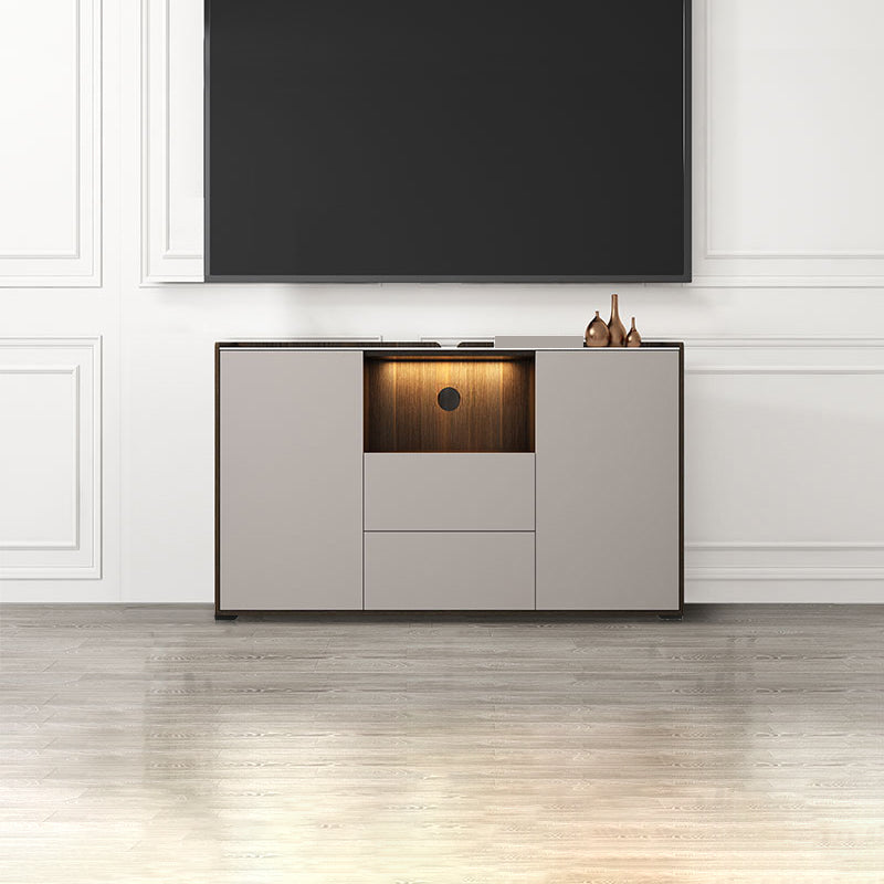 Mueble TV de piedra estilo moderno Mueble TV con 2 puertas y 2 cajones