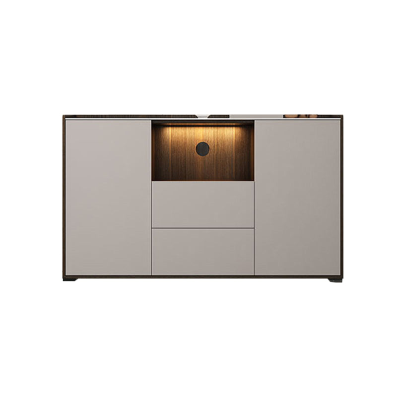 Mueble TV de piedra estilo moderno Mueble TV con 2 puertas y 2 cajones