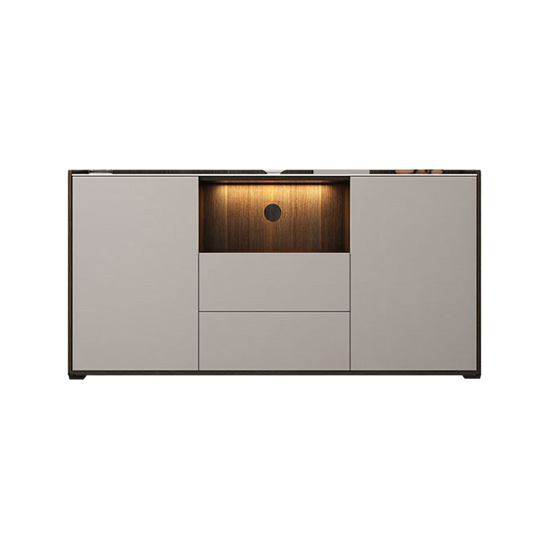 Mueble TV de piedra estilo moderno Mueble TV con 2 puertas y 2 cajones