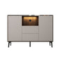 Mueble TV de piedra estilo moderno Mueble TV con 2 puertas y 2 cajones