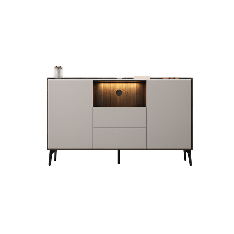 Mueble TV de piedra estilo moderno Mueble TV con 2 puertas y 2 cajones