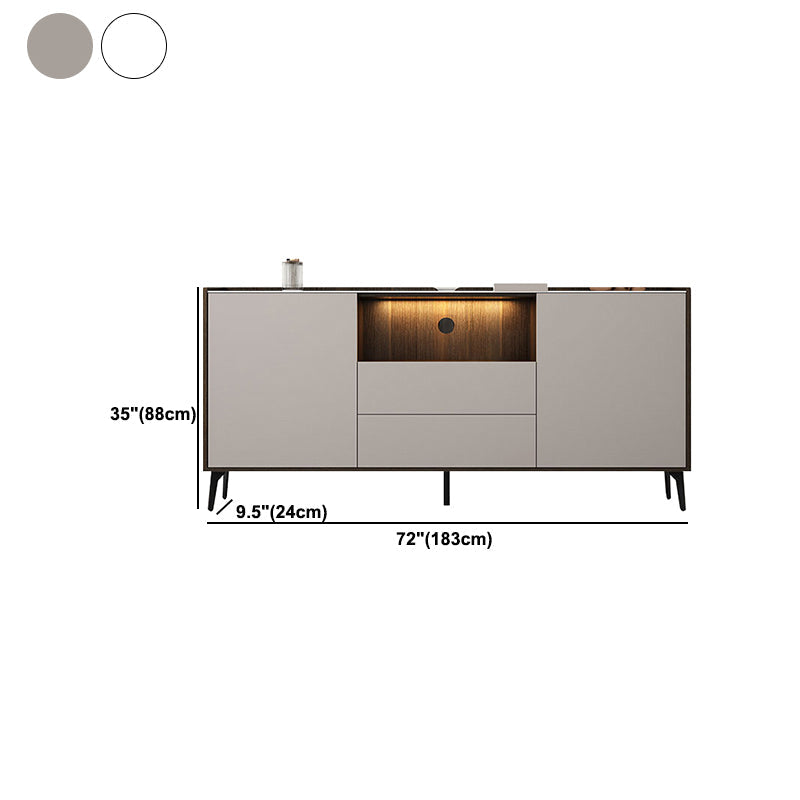 Mueble TV de piedra estilo moderno Mueble TV con 2 puertas y 2 cajones