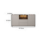 Mueble TV de piedra estilo moderno Mueble TV con 2 puertas y 2 cajones