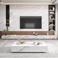 Contemporary Style Stone TV Stand Enclosed Storage TV Cabinet with Drawers Clearhalo 'furn' 'furn_tv_stands_entertainment_centers' 'Furniture' 'Living Room Furniture' 'TV Stands & Entertainment Centers' 'TV Stands & Media Storage Furniture' 'tv_stands_entertainment_centers' 5504424