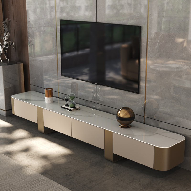 Modern Style Stone TV Stand Enclosed Storage TV Cabinet with Drawers Clearhalo 'furn' 'furn_tv_stands_entertainment_centers' 'Furniture' 'Living Room Furniture' 'TV Stands & Entertainment Centers' 'TV Stands & Media Storage Furniture' 'tv_stands_entertainment_centers' 5504486