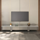 Modern Style Stone TV Stand Enclosed Storage TV Cabinet with Drawers Clearhalo 'furn' 'furn_tv_stands_entertainment_centers' 'Furniture' 'Living Room Furniture' 'TV Stands & Entertainment Centers' 'TV Stands & Media Storage Furniture' 'tv_stands_entertainment_centers' 5504489