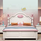 French Country Camel Back Headboard Standard Bed with Legs Bed Full XL Clearhalo 'Bedroom Furniture' 'Beds' 'furn' 'furn_beds' 'Furniture' 5505100