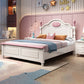 French Country Camel Back Headboard Standard Bed with Legs Bed Clearhalo 'Bedroom Furniture' 'Beds' 'furn' 'furn_beds' 'Furniture' 5505101